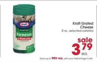 Giant Eagle Kraft Grated Cheese offer
