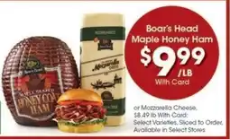 Kroger Boar's Head Maple Honey Ham offer