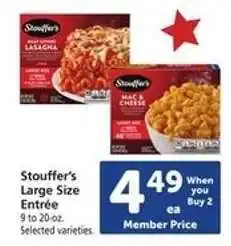 Safeway Stouffer's Large Size Entrée offer