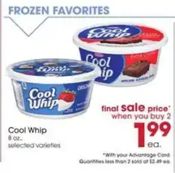 Giant Eagle Cool Whip offer