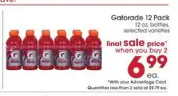 Giant Eagle Gatorade 12 Pack offer