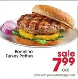 Giant Eagle Bertolino Turkey Patties offer
