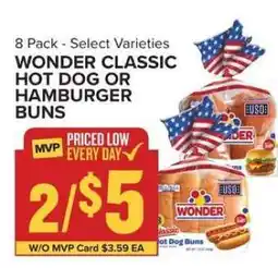 Food Lion Wonder Classic Hot Dog or Hamburger Buns offer