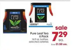 Giant Eagle Pure Leaf Tea 6 Pack offer