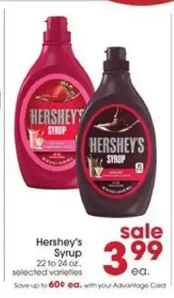 Giant Eagle Hershey's Syrup offer