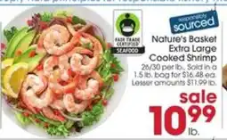 Giant Eagle Nature's Basket Extra Large Cooked Shrimp offer