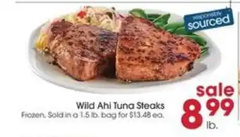 Giant Eagle Wild Ahi Tuna Steaks offer