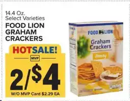 Food Lion FOOD LION GRAHAM CRACKERS offer