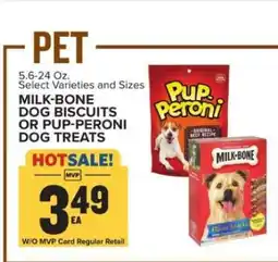 Food Lion Milk-Bone Dog Biscuits or Pup-Peroni Dog Treats offer