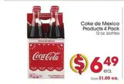 Giant Eagle Coke de Mexico Products 4 Pack offer