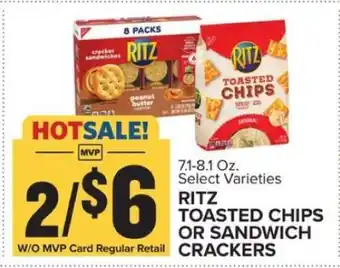 Food Lion RITZ TOASTED CHIPS OR SANDWICH CRACKERS offer