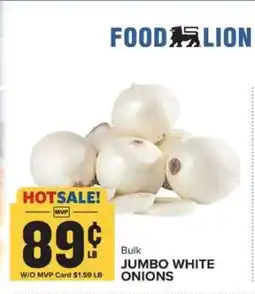 Food Lion Jumbo White Onions offer