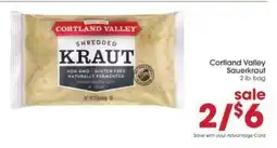 Giant Eagle Cortland Valley Sauerkraut offer