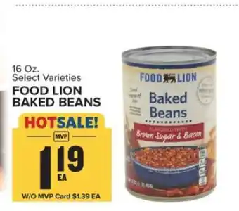 Food Lion FOOD LION BAKED BEANS offer