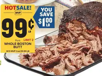 Food Lion Pork Whole Boston Butt offer