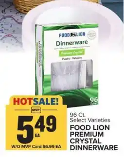 Food Lion Food Lion Premium Crystal Dinnerware offer