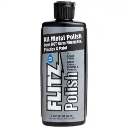 Walmart Flitz Liquid Metal Polish, Brass Cleaner and Polish, Aluminum Cleaner for Chrome, 3.4 oz offer