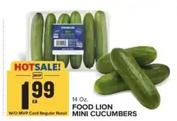 Food Lion FOOD LION MINI CUCUMBERS offer
