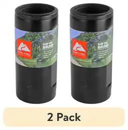 Walmart (2 pack) Ozark Trail Insulated Stainless Steel 12-Ounce Slim Can Drink Sleeve, Black offer