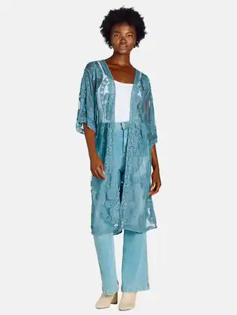 Walmart Time and Tru Women's Lace Coverup, Sizes S-3XL offer