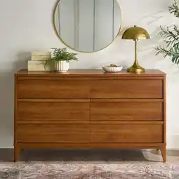 Walmart Better Homes & Gardens Greyson 6-Drawer Dresser, Acorn Finish offer