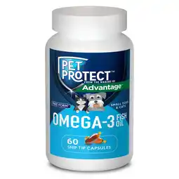 Walmart Pet Protect Omega 3 Supplement for Small Dogs & Cats, 60 Snip Tip Capsules offer