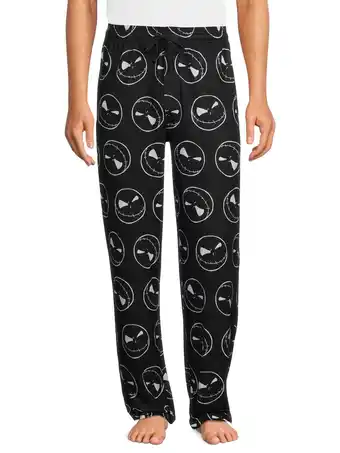 Walmart Nightmare Before Christmas Jack Mens and Big Mens Graphic Sleep Pants, Sizes S-2XL offer