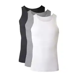 Walmart Hanes Men's Cotton Ribbed Tank Undershirt Pack, Assorted, 3-Pack offer