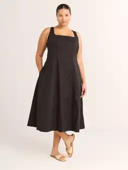Walmart Free Assembly Women's and Women's Plus Sleeveless Square Neck Cotton Midi Dress, Sizes XS-4X offer