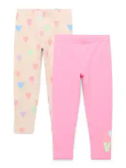 Walmart 365 Kids by Garanimals Girls Print Leggings, 2-Pack, Sizes 4-10 offer