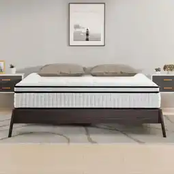 Walmart King Size Mattress, JIAVA 12 Plush Hybrid Innerspring Mattress and Gel Memory Foam offer