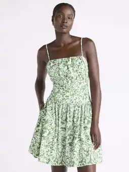 Walmart Free Assembly Women's Linen Mini Dress, Sizes XS-XXL offer
