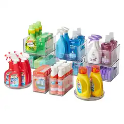 Walmart The Home Edit 10 Piece Laundry Edit, Clear Plastic Modular Storage System offer