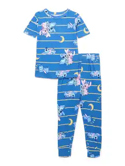 Walmart Character Toddler Viscose Unisex 2-Piece Pajama Set, Sizes 12M-5T offer
