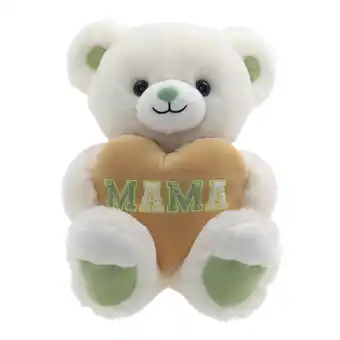 Walmart Mother's Day Large Green Bear Plush with Mama Heart, 12.5 in, by Way To Celebrate offer