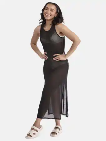 Walmart No Boundaries Women's Sheer Bling Maxi Dress Coverup, Sizes XXS - XXL offer