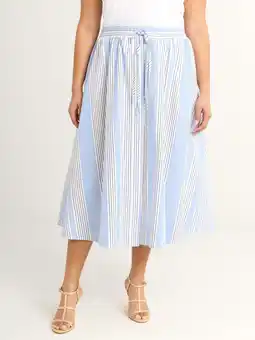 Walmart Free Assembly Women's and Women's Plus Tie Front Cotton Maxi Skirt, XS-4X offer