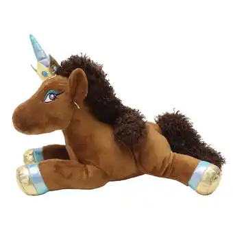 Walmart Afro Unicorn 13.75 inch Stuffed Plush Toy, Lying Unique offer