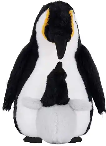 Walmart Mother's Day Medium Black and White Mom and Me Penguin Plush, 12 in, by Way To Celebrate offer