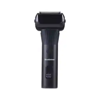 Walmart Brookstone Cordless Rechargeable Men's 5 Head Foil Electric Shaver offer