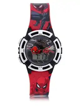 Walmart Marvel Spider-Man Childrens Unisex LCD Watch with Flashing Lights (SPD4933WM) offer