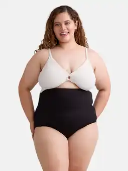 Walmart Time and Tru Women's and Women's Plus Colorblock Crinkle One Piece Swimsuit, Sizes XS-2X offer