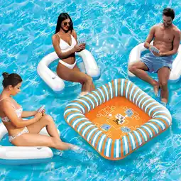 Walmart Cipton Floating Inflatable Card Table Set with Seats offer