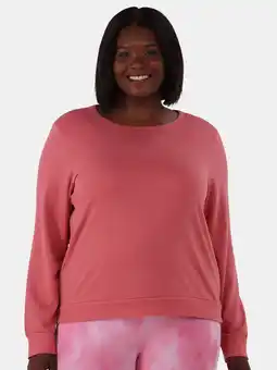 Walmart Avia Women's and Women's Plus Twist Back Top with Long Sleeves, Sizes XS-4X offer