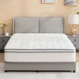 Walmart King Size Mattress bed in a box, Smiaoer 10 Hybrid Memory foam Mattress, Medium Firm offer