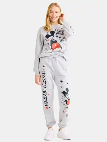 Walmart Mickey Mouse Scribbles Graphic Joggers, Women's offer