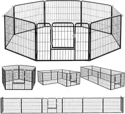Walmart Vitesse Bold 24''/30''/40'' Height Metal Dog Playpen for Outdoor,Puppy ,Yard offer