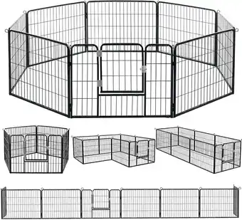 Walmart Vitesse Bold 24''/30''/40'' Height Metal Dog Playpen for Outdoor,Puppy ,Yard offer