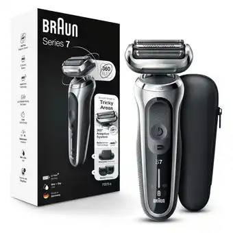 Walmart Braun Series 7 7025s Flex Rechargeable Wet Dry Men's Electric Shaver with Beard Trimmer offer