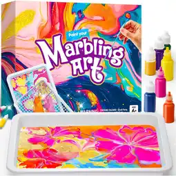 Walmart Joyfy Marbling Painting Art & Craft Kit for Kids, Paper Craft Birthday Gift for Girls Boys 6 to 12 offer